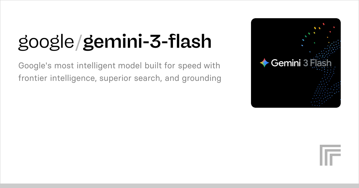 google/gemini-3-flash